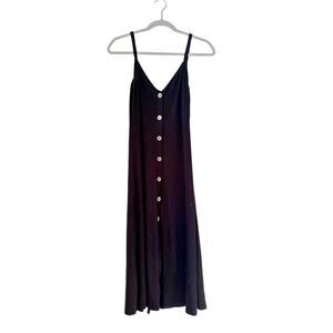 Aritzia Wilfred Black Midi Dress, Size M